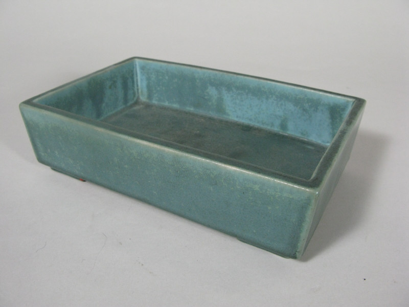 Appraisal: Rookwood Dresser Tray ed turquoise matte glaze - x x