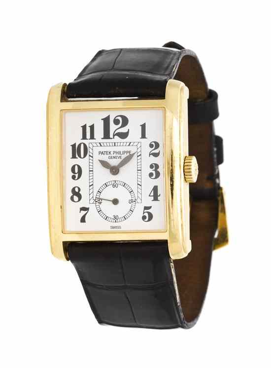 Appraisal: An Karat Yellow Gold Ref J Gondolo Wristwatch Patek Philippe