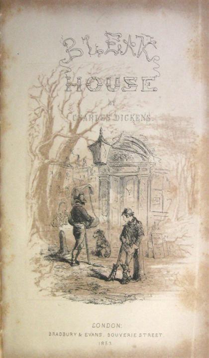 Appraisal: vol Dickens Charles Bleak House London Bradbury and Evans First