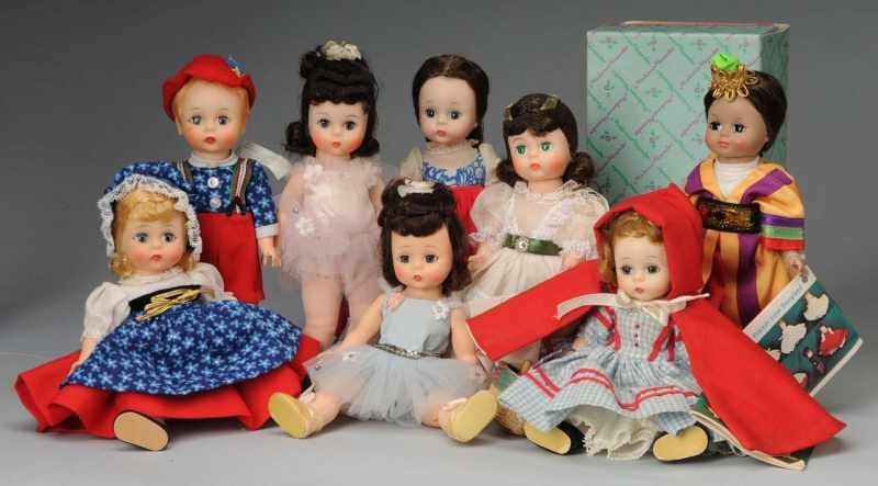 Appraisal: Lot of Madame Alexander Storybook Int'l Dolls Description American Ca