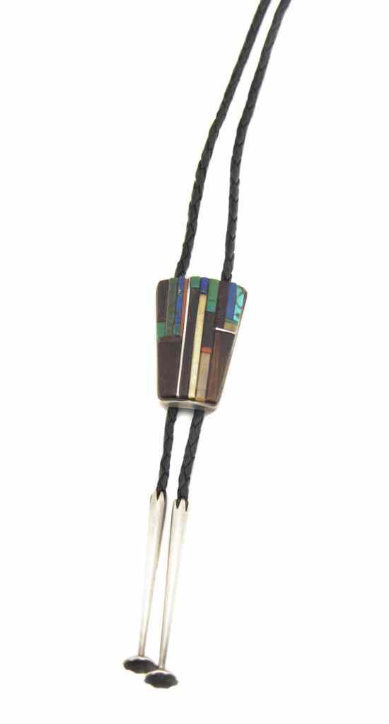 Appraisal: A Hopi Sterling Silver Bolo Tie Charles Loloma in a