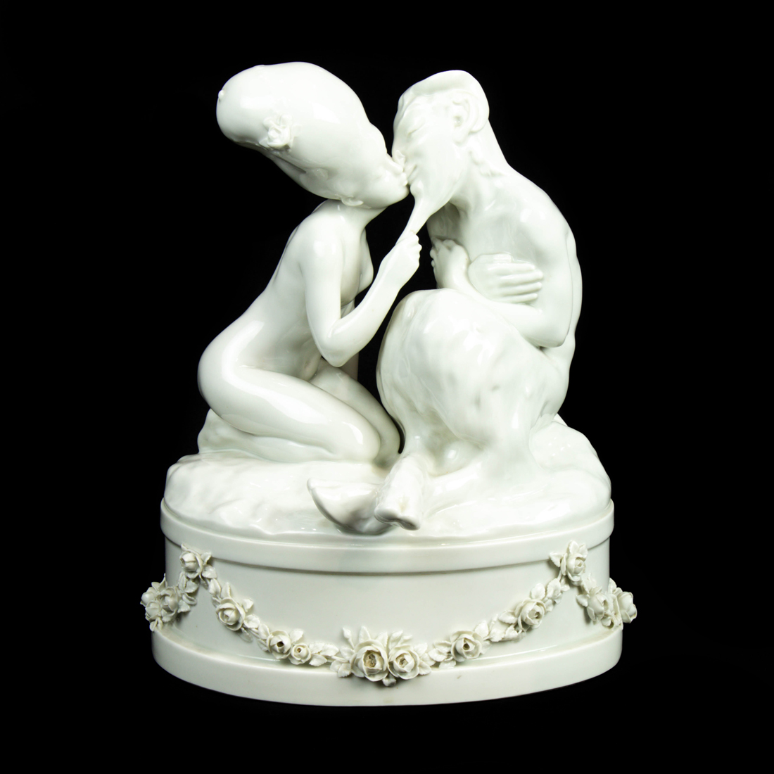 Appraisal: A ROYAL COPENHAGEN BLANC DE CHINE PORCELAIN FIGURAL GROUP OF