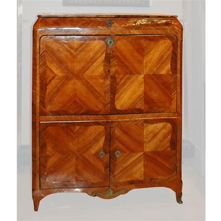 Appraisal: Louis XV Tulipwood and Bois Satine Secretaire a Abattant Estimate