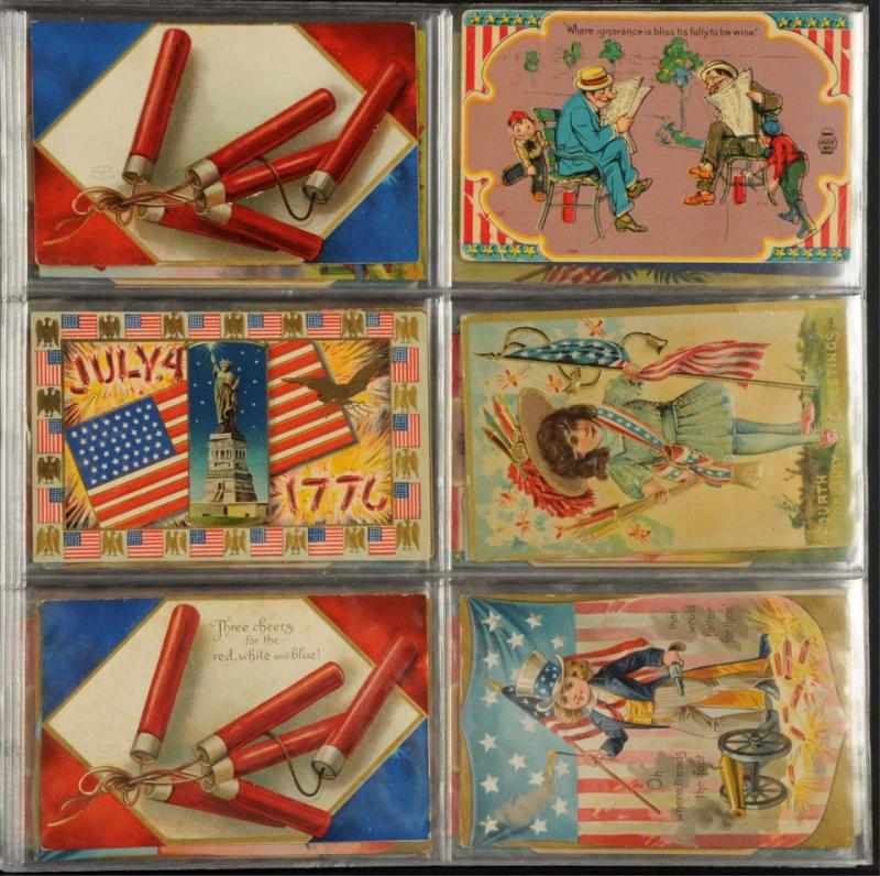 Appraisal: Lot of th of July Postcards Many with children and