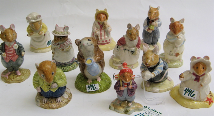 Appraisal: TWELVE ROYAL DOULTON BEATRIX POTTER FIGURES from the Brambly Hedge