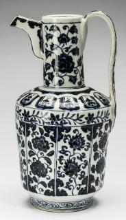 Appraisal: Chinese Ming style ewer Xuande mark h Chinese Ming style