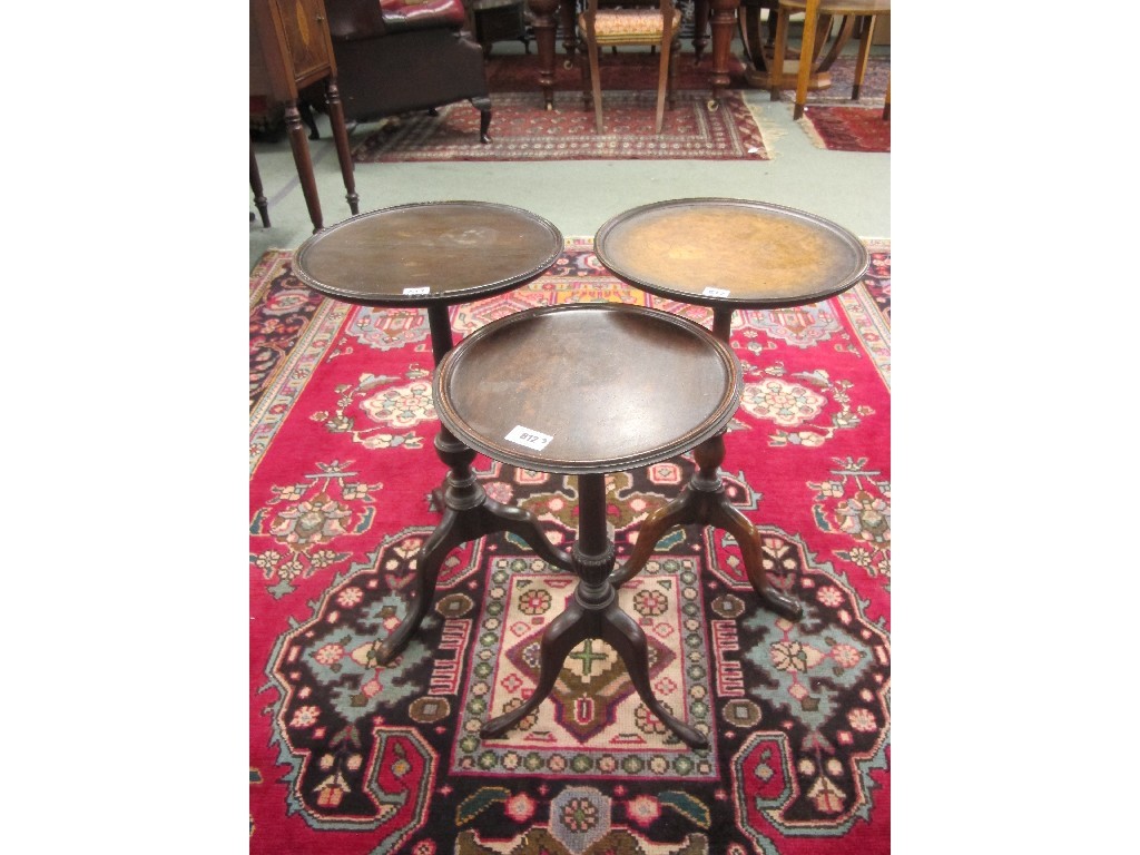 Appraisal: Three assorted wine tables