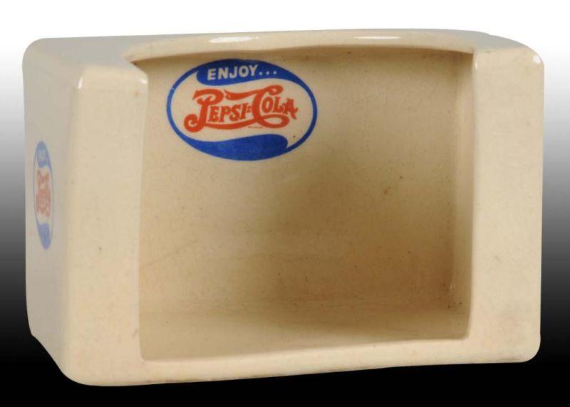 Appraisal: Scarce Ceramic Pepsi Cola Napkin Holder Description s Minor soiling