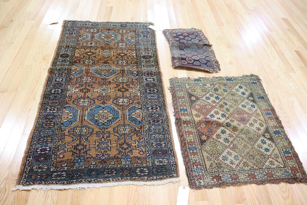 Appraisal: Antique And Finely Hand Woven Throw Rugs From a Great