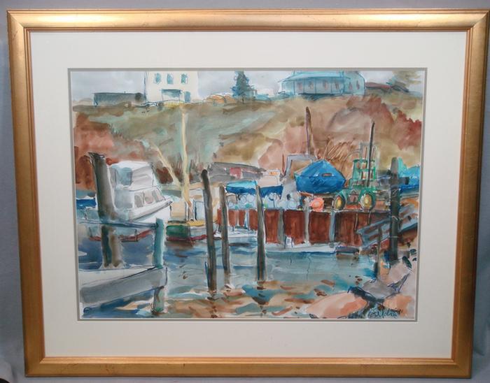 Appraisal: Bernard Felch American PA th c Block Island Boats x