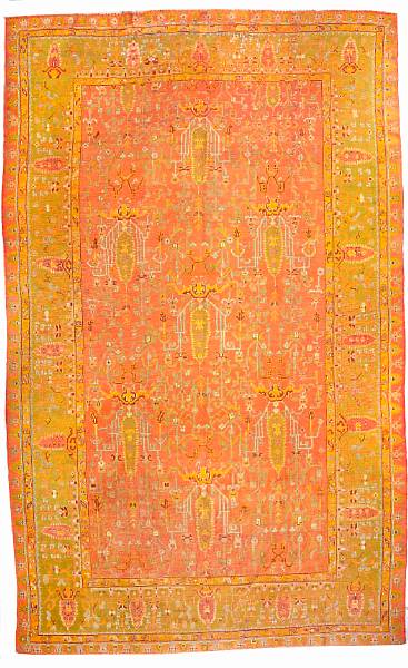 Appraisal: An Oushak carpet West Anatolia late th century size approximately