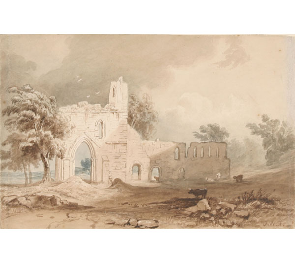 Appraisal: School of Joseph Mallord William Turner English - abbey ruins