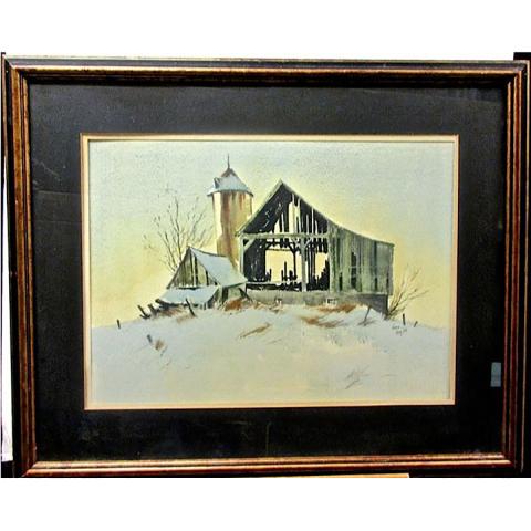 Appraisal: JOHN JOY CANADIAN - STOUFFVILLE WATERCOLOUR SIGNED AND DATED LOWER