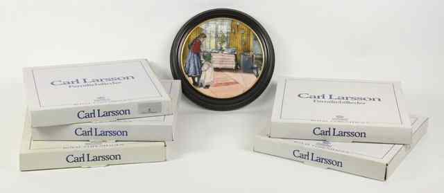 Appraisal: A set of six Royal Copenhagen limited edition plaques 'The