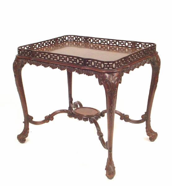 Appraisal: A George III style tea table height in length in