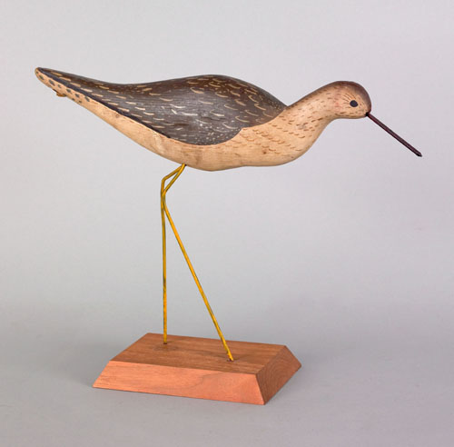 Appraisal: Lloyd Sterling Crisfield Maryland oversized yellowlegs shore bird decoy ca