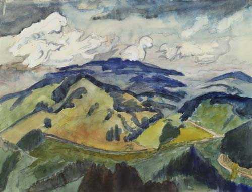 Appraisal: HECKEL ERICH D beln - Radolfzell Schwarzwaldberge Mountains in the