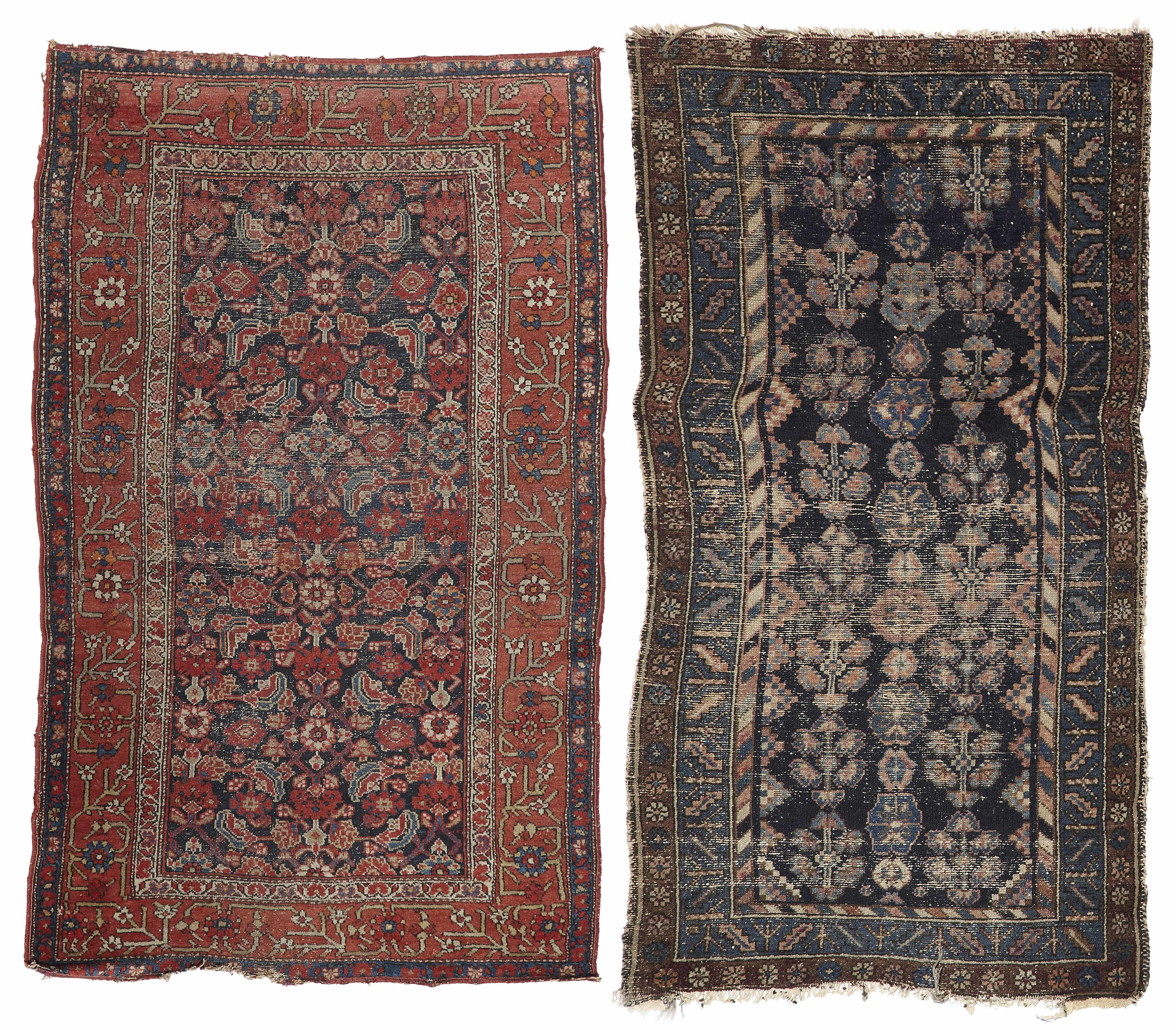 Appraisal: Property from the Estate of Sue Mengers Two Persian rugs