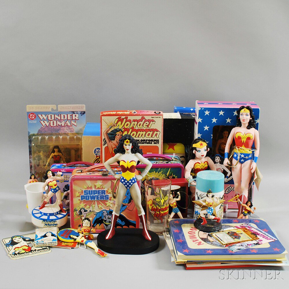 Appraisal: Large Group of Wonder Woman Collectibles and Ephemera including an