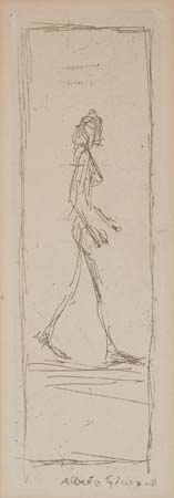 Appraisal: ALBERTO GIACOMETTI Femme qui marche Etching x mm x inches