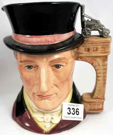 Appraisal: Royal Doulton Large Character Jug George Stevenson D Limited Edition