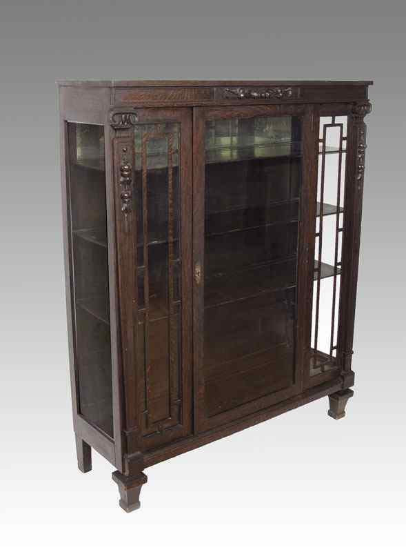 Appraisal: ARTS AND CRAFTS ERA CHINA CABINET Transitional Arts and Crafts