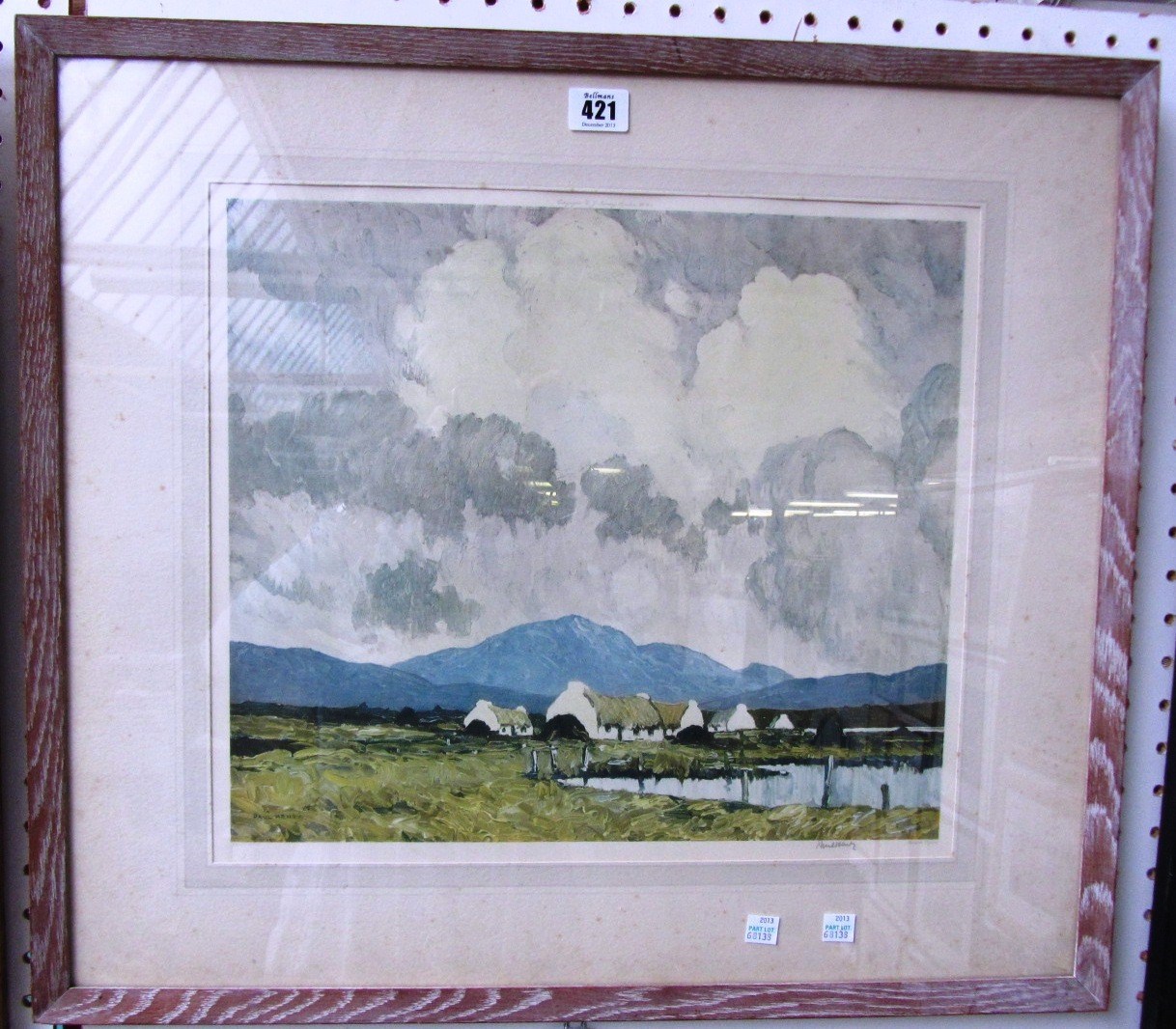 Appraisal: Paul Henry - Irish landscape colour reproduction signed in pencil