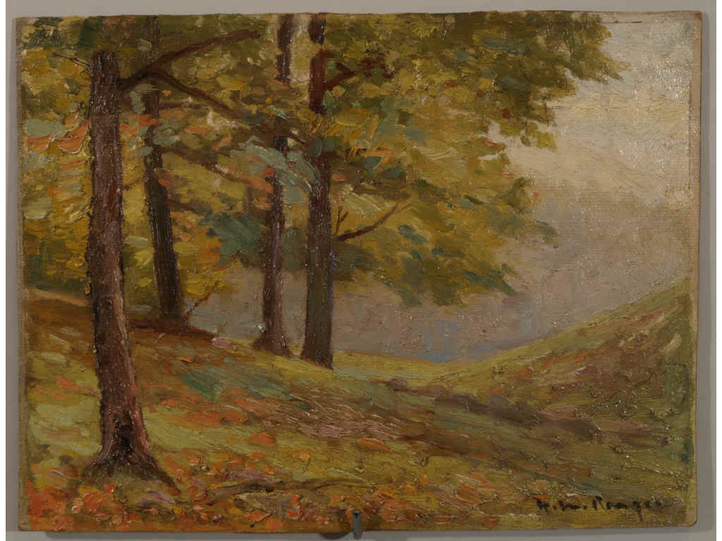 Appraisal: Henry Ward Ranger CT - Autumn Forest oil on Winsor