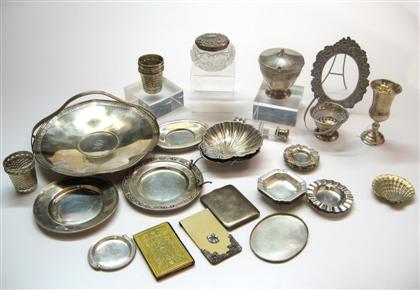 Appraisal: Thirty-five piece collection of sterling silver Basket Dia in Total