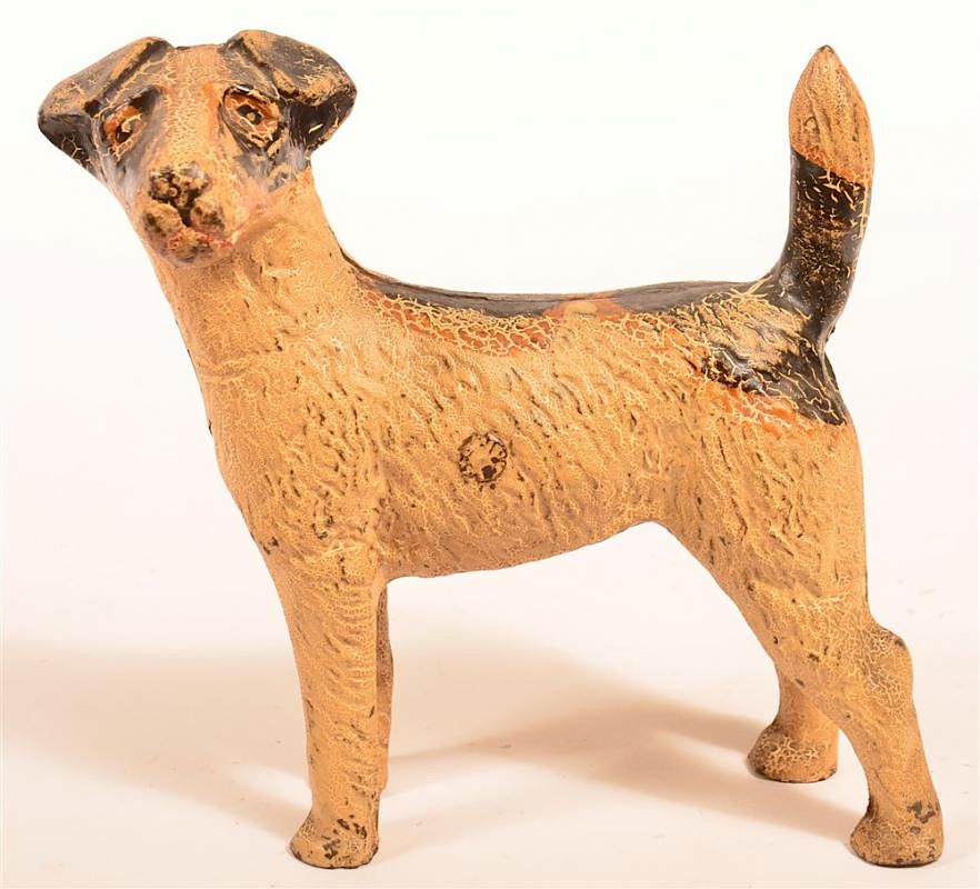 Appraisal: Cast Iron Wired Hair Terrier Doorstop Cast Iron Wired Hair