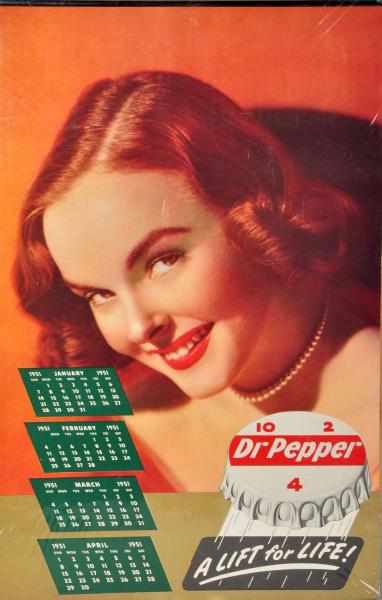 Appraisal: Dr Pepper Calendar Complete with only the most minor of