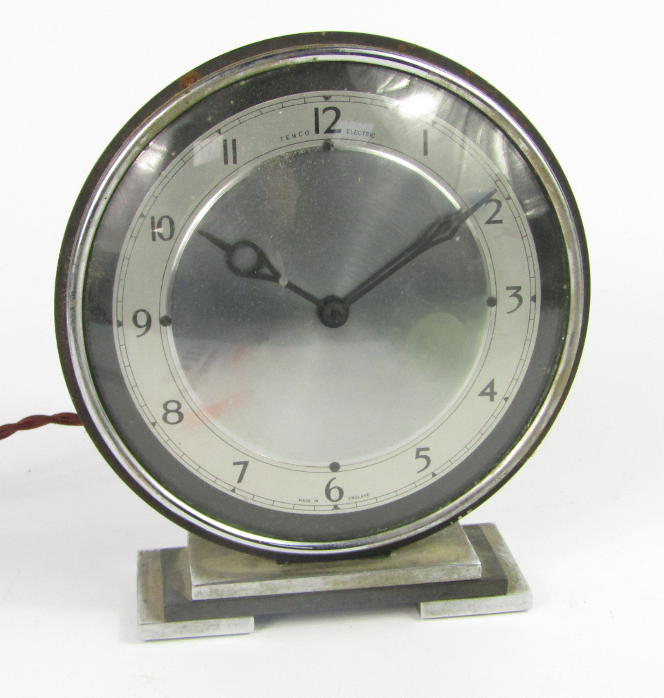 Appraisal: A mid thC Temco electric clock dial cm diameter