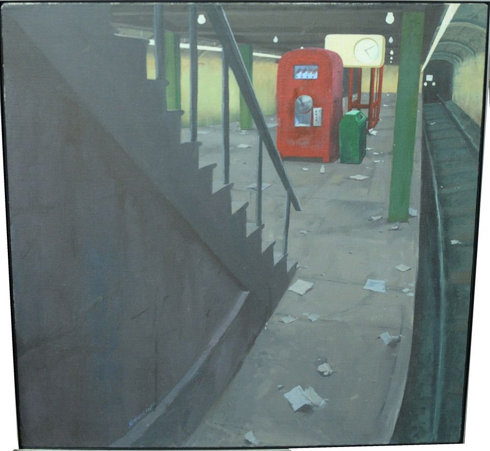 Appraisal: Robert Birmelin American b Part of Subway - acrylic on