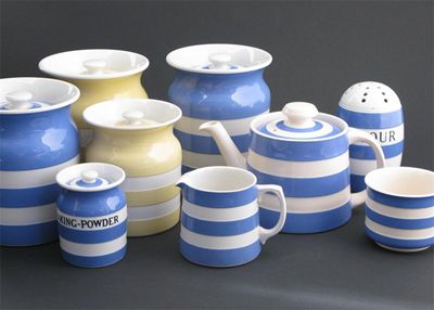 Appraisal: A Collection of 'Cornish Ware' pottery comprising eight storage jars