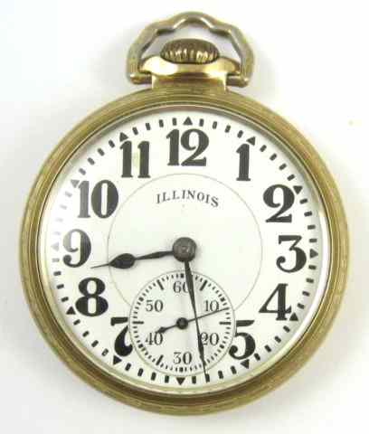 Appraisal: ILLINOIS SIXTY HOUR BUNN SPECIAL POCKET WATCH serial c size