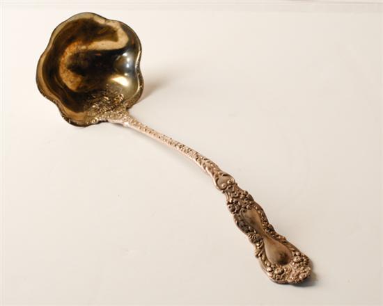 Appraisal: A Gorham Imperial Chrysanthemum Sterling Soup Punch Ladle having a