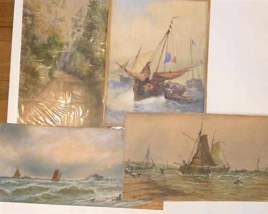 Appraisal: A GROUP OF ENGLISH AND EUROPEAN WATERCOLOURS INCLUDING I T