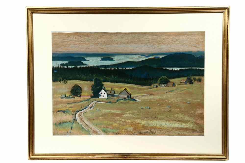 Appraisal: PASTEL - 'Penobscot Bay' by Marjorie Vickers Very MA -