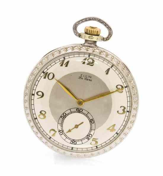 Appraisal: A Karat Gold Corsican De Luxe Pocket Watch Elgin Circa