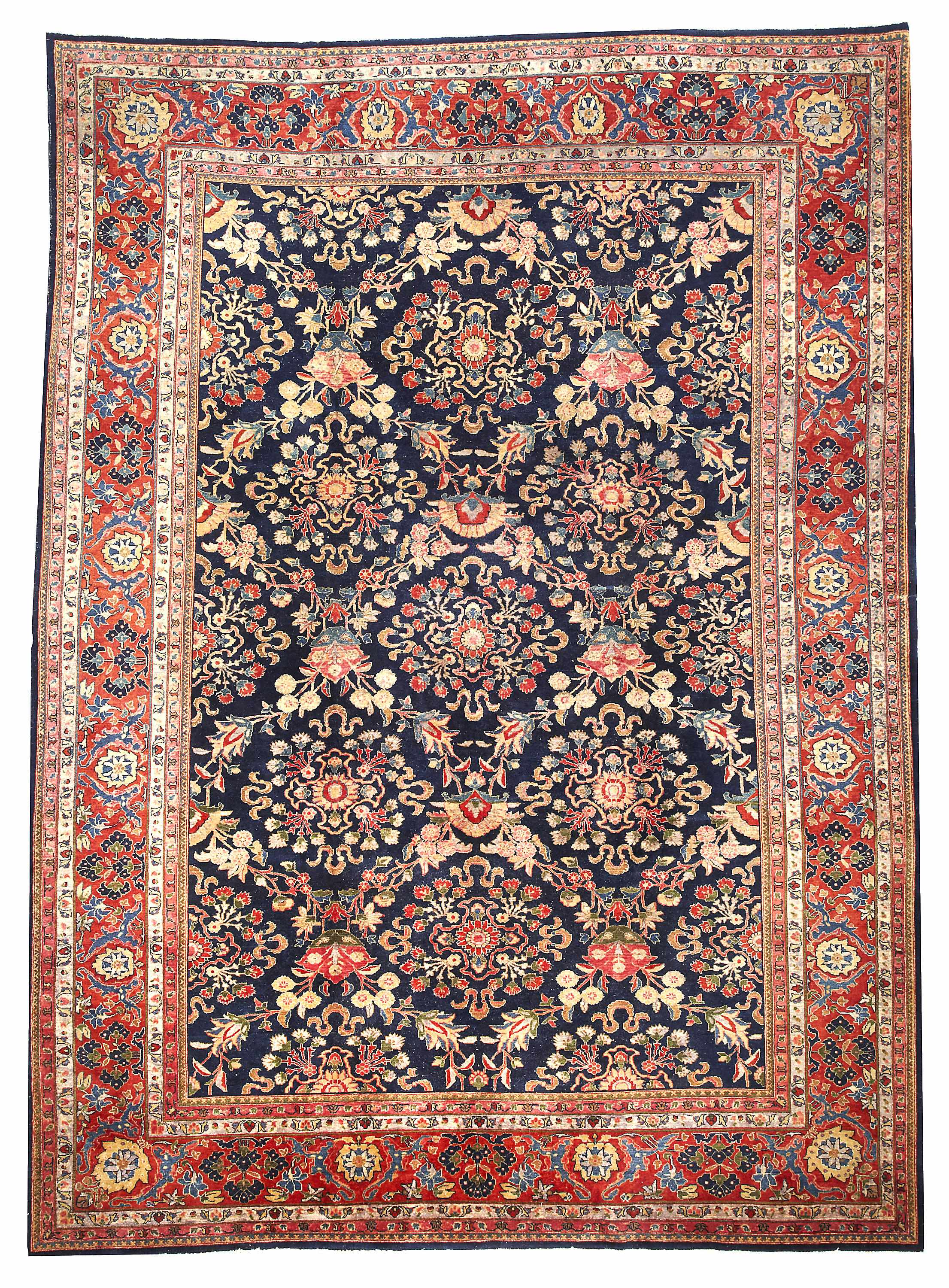 Appraisal: A Sarouk carpet Central Persiacirca size approximately ft x ft