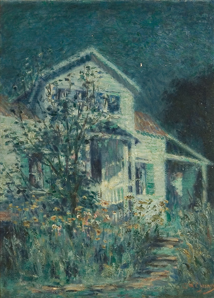 Appraisal: MCCHESNEY CLARA TAGGART American - White House Evening oil on