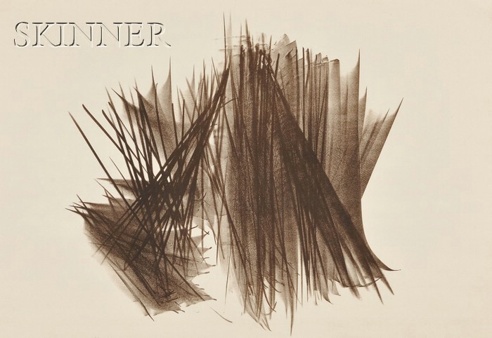 Appraisal: Hans Hartung German - Untitled edition of published by Erker-Press