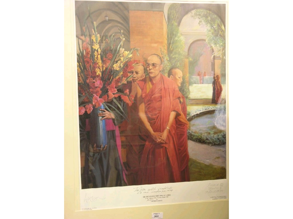 Appraisal: A signed limited edition colour print - His Holiness the