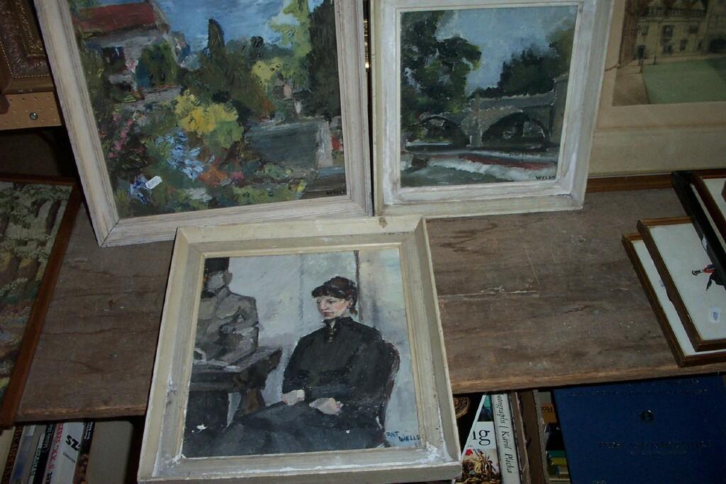 Appraisal: A collection of three oil paintings by Patricia Wells including