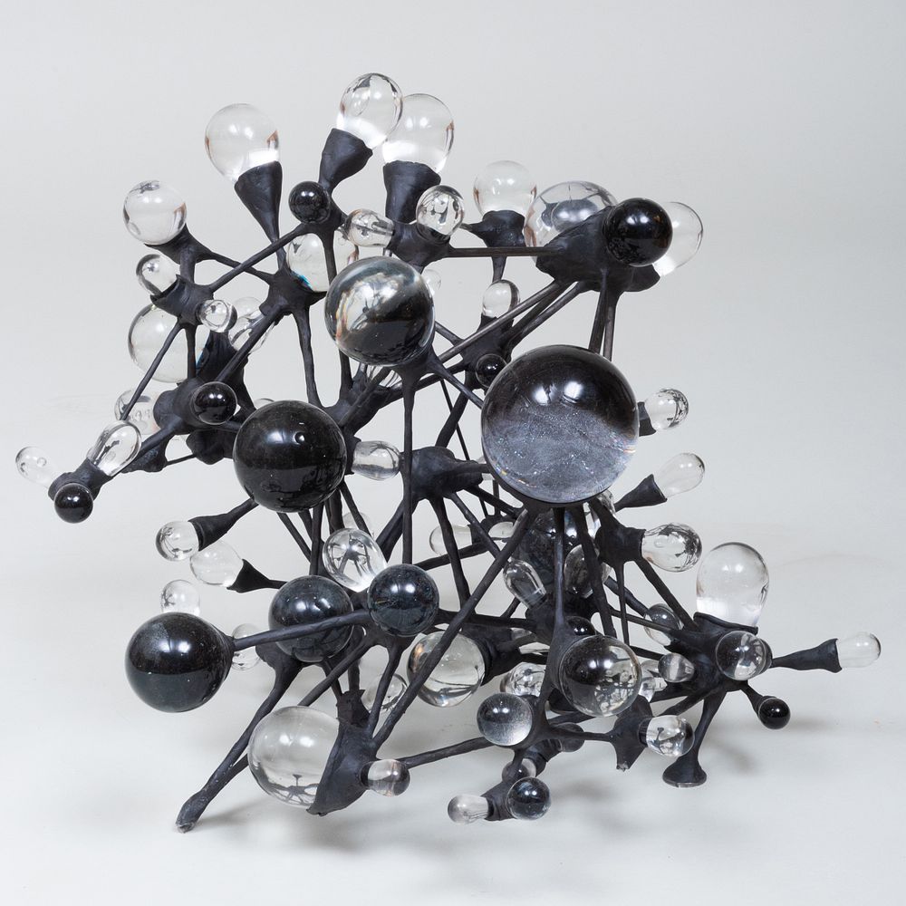 Appraisal: Graham Caldwell b Untitled Blown glass steel and epoxy x