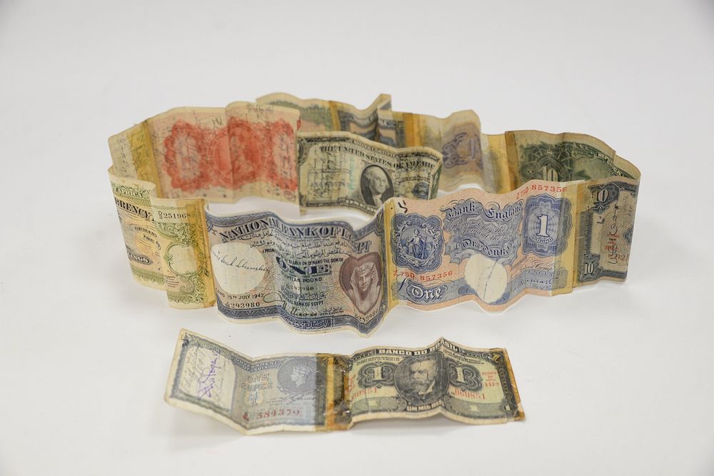 Appraisal: Paper Currency group to include World War II Short Snorter