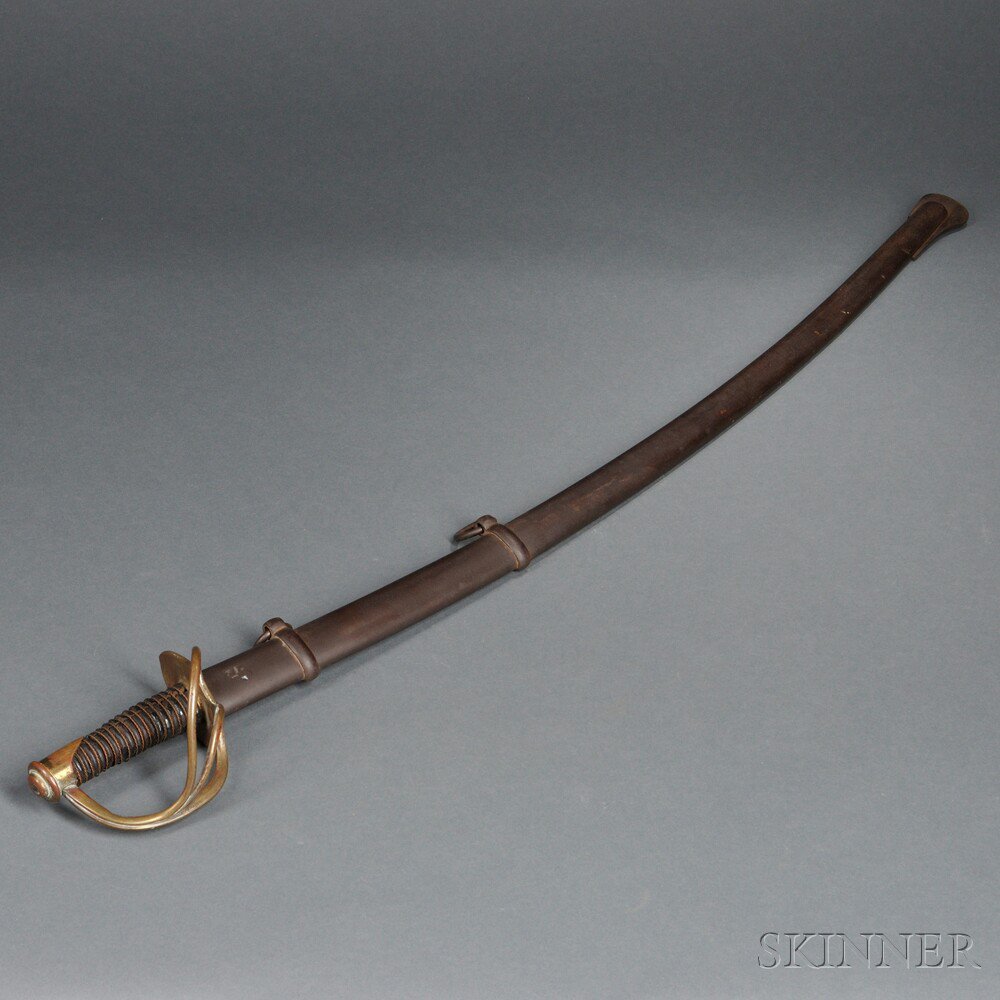 Appraisal: Model Cavalry Saber c mid- th century brass hilt with