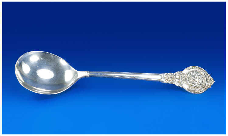 Appraisal: Silver Presentation Spoon For The Lancashire County Milk Recording Society