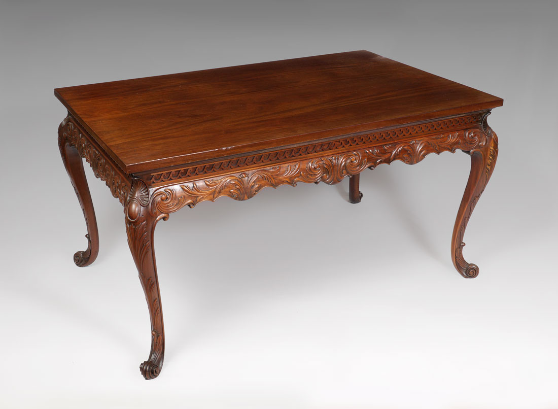 Appraisal: CONTINENTAL CARVED DINING TABLE Small dining table could also be