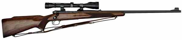 Appraisal: Winchester Pre-' Model Bolt Action Rifle with Scope Swift cal